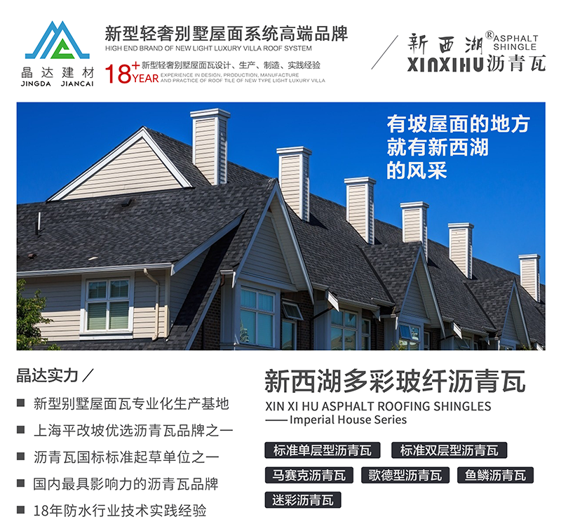 晶達瀝青瓦簡介